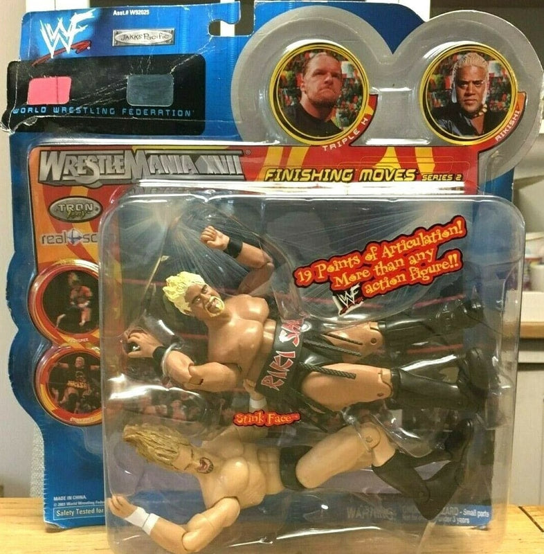 2001 WWF Jakks Pacific Finishing Moves Series 2 "Stink Face": Rikishi & Triple H Action & Toy Figures PWcatalog