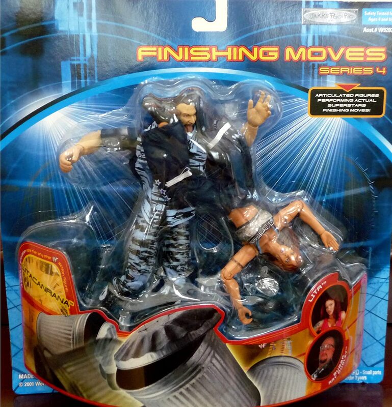 2001 WWF Jakks Pacific Finishing Moves Series 4 "Litacanrana": Lita & Bubba Ray Dudley Action & Toy Figures PWcatalog