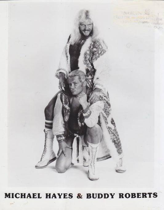 1980's UWF Freebirds Michael Hayes and Buddy Roberts vintage Promo Photo PWcatalog