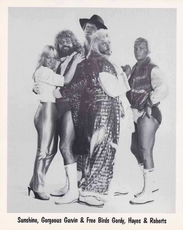 1980's WCCW Freebirds w/Jimmy Garvin Sunshine vintage Promo Photo PWcatalog
