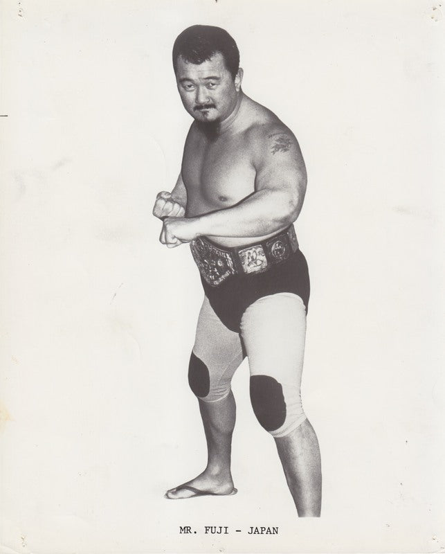 1970's WWWF TAG TEAM CHAMPION MR. Fuji Promo Photo PWcatalog