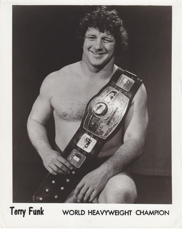 1976 NWA CHAMPION Terry Funk Promo Photo PWcatalog