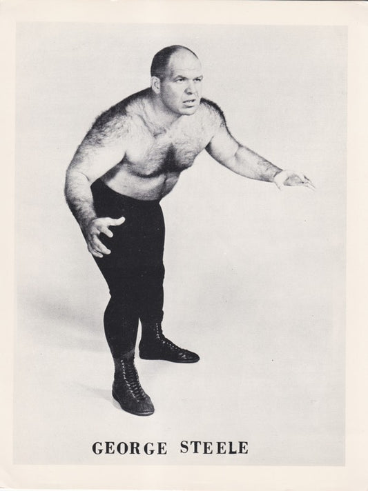 1960's WWWF George "The Animal" Steele Promo Photo PWcatalog