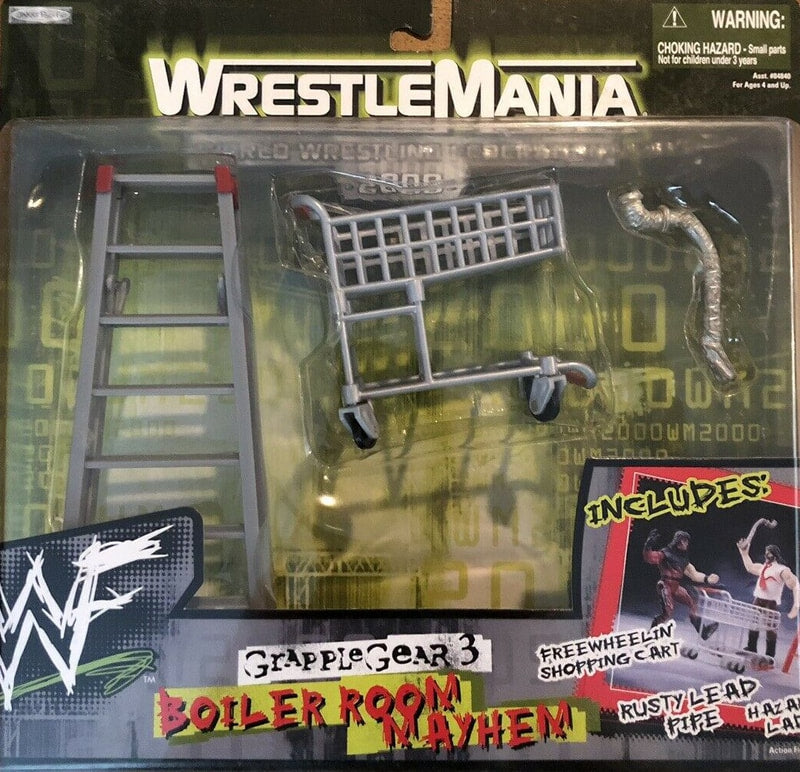 1999 WWF Jakks Pacific Grapple Gear Series 3: Boiler Room Mayhem Action & Toy Figures PWcatalog