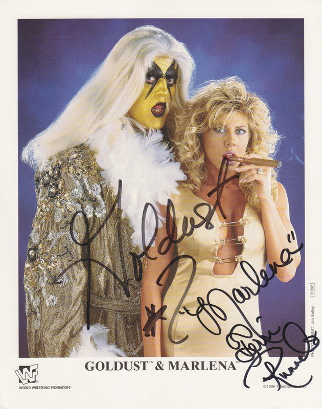 1996 Goldust , Marlena P392 (signed) color PW Catalog