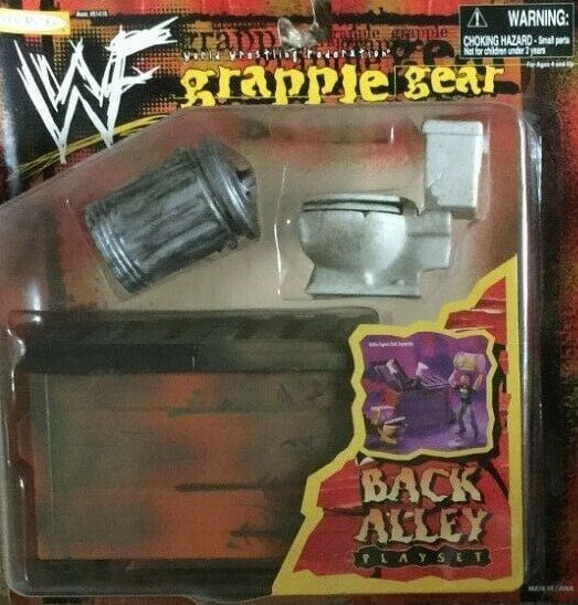 1998 WWF Jakks Pacific Grapple Gear Series 1: Back Alley Playset