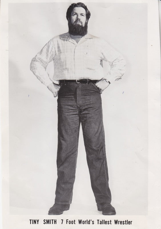 1961 NWA Tiny "Grizzly" Smith vintage Promo Photo PWcatalog