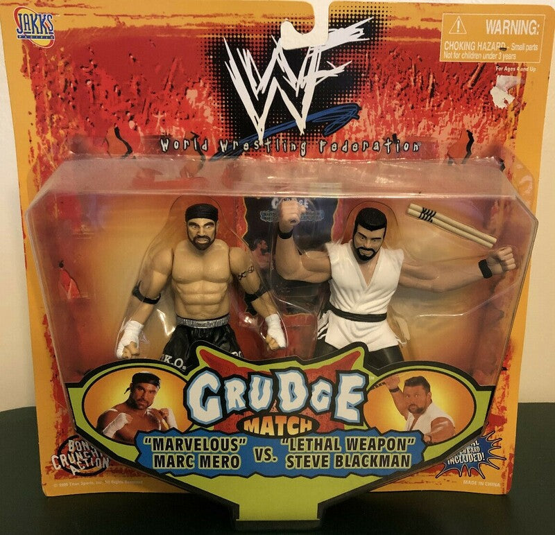 1998 WWF Jakks Pacific Grudge Match: "Marvelous" Marc Mero vs. "Lethal Weapon" Steve Blackman Action & Toy Figures PWcatalog