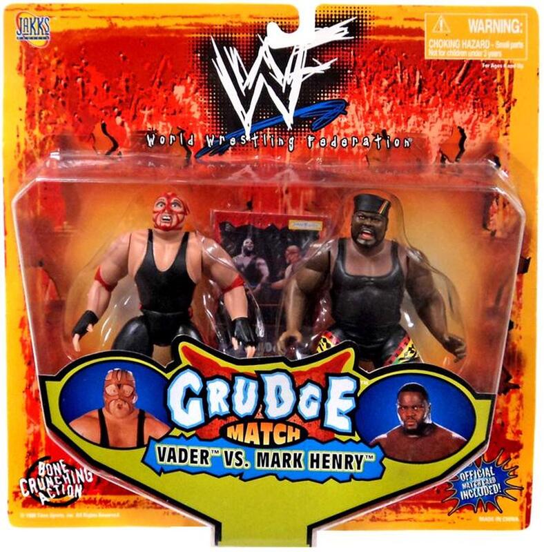 1998 WWF Jakks Pacific Grudge Match: Vader vs. Mark Henry Action & Toy Figures PWcatalog