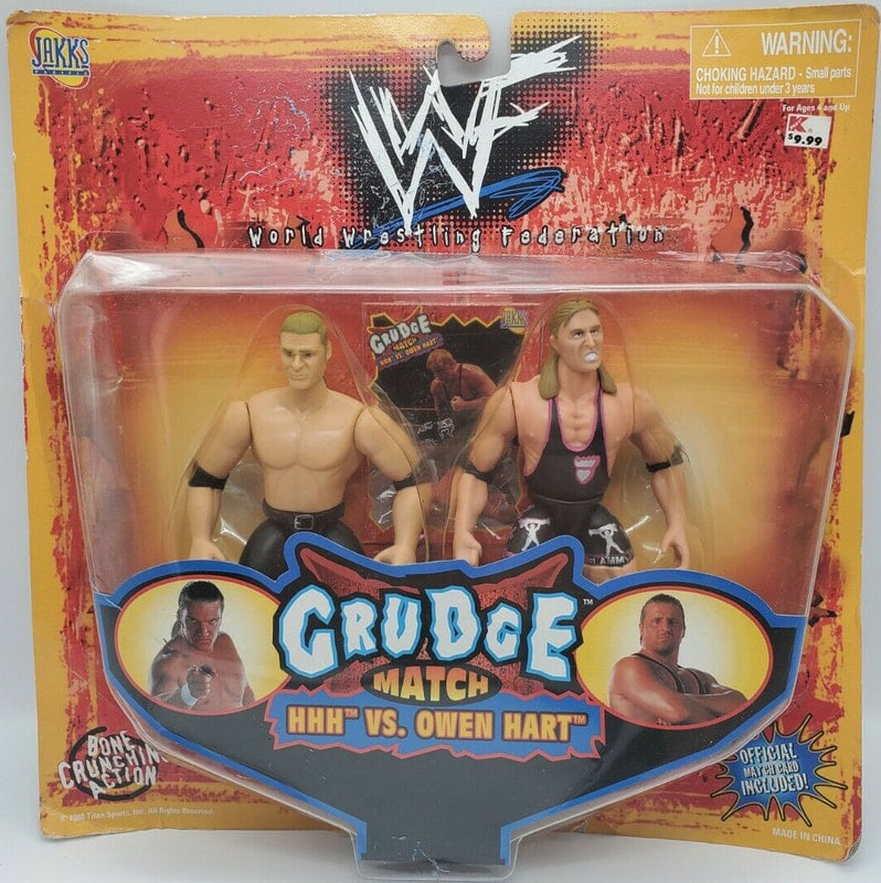 1998 WWF Jakks Pacific Grudge Match: HHH vs. Owen Hart Action & Toy Figures PWcatalog