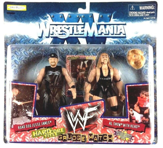 1999 WWF Jakks Pacific Grudge Match: Road Dogg Jesse James vs. Al Snow with Head Action & Toy Figures PWcatalog