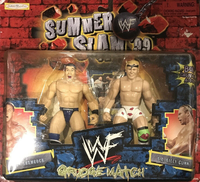 1999 WWF Jakks Pacific Grudge Match: Ken Shamrock vs. B.A. Billy Gunn Action & Toy Figures PWcatalog