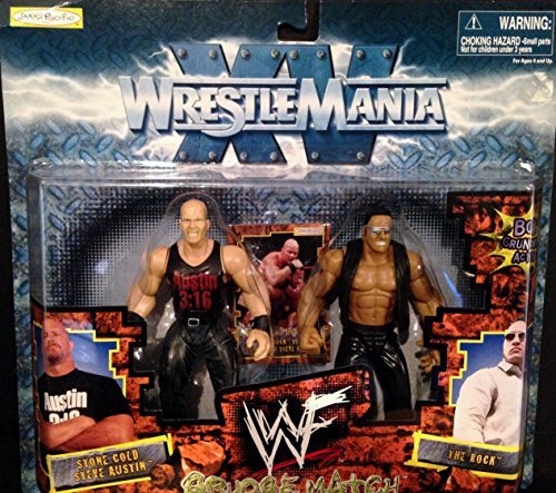 1999 WWF Jakks Pacific Grudge Match: Steve Austin vs. The Rock Action & Toy Figures PWcatalog