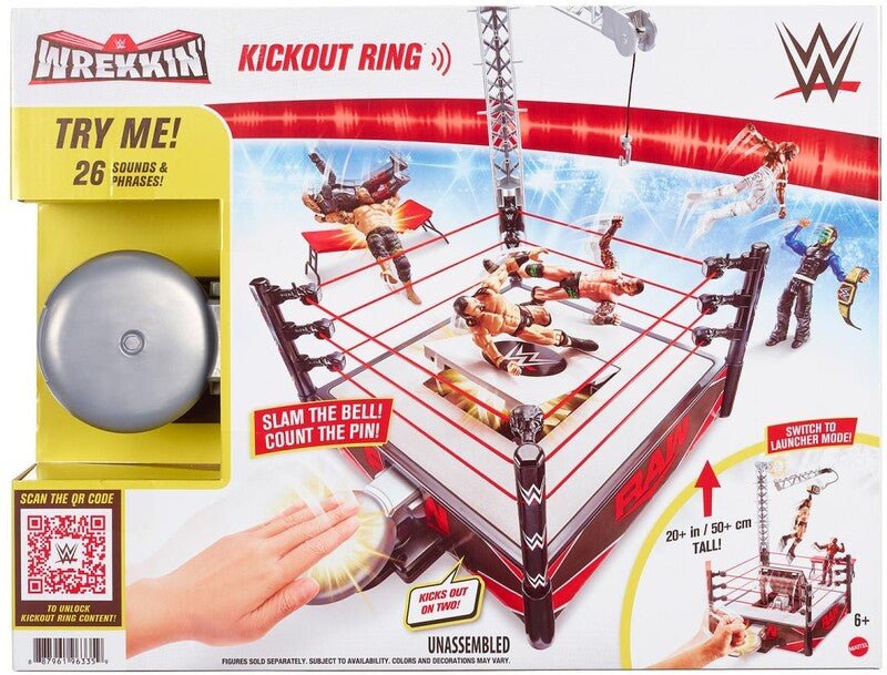 WWE Mattel Wrekkin' 3 Wrekkin' Kickout Ring Action & Toy Figures PWcatalog