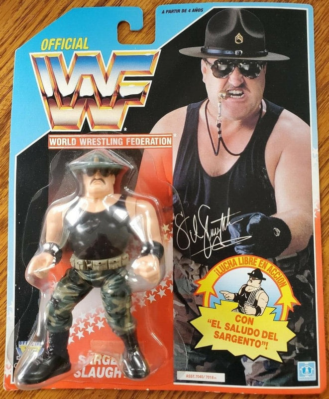 WWF Hasbro 3 Sgt. Slaughter with Sgt.'s Salute! Action & Toy Figures PWcatalog