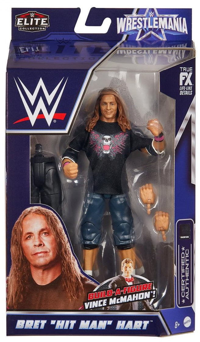 WWE Mattel WrestleMania 38 Bret "Hit Man" Hart Action & Toy Figures PWcatalog
