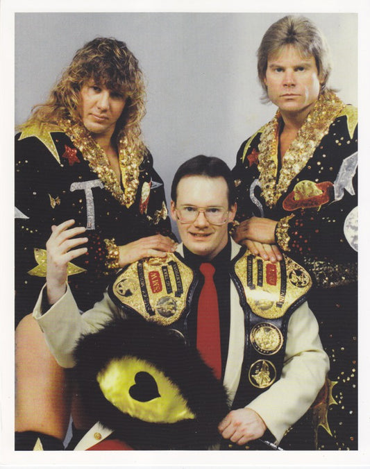 2005 Smokey Mountain Wrestling Tag Team Champs Heavenly Bodies Wrestle Reunion 8x10 Promo Photo