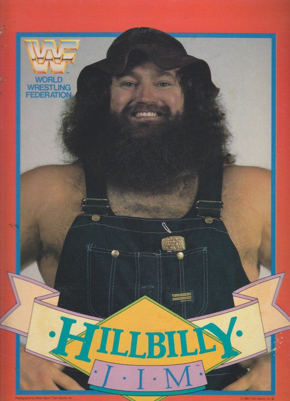 1985 WWF Hillbilly Jim school folder PW Catalog