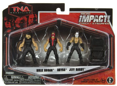 TNA/Impact Wrestling Jakks Pacific Micro Impact! 2 Hulk Hogan, Abyss & Jeff Hardy Action & Toy Figures PWcatalog
