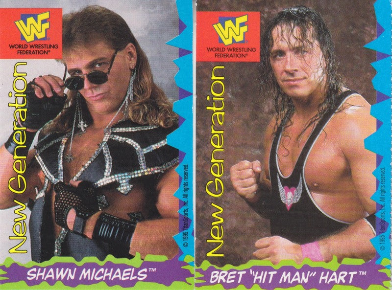 1995 Good Humor WWF Ice Cream Cards Set#8 (12) Ex/Nm need:Smoking Gunns "No Duster Jacket"variant approx 2022 value: $200 PW Catalog