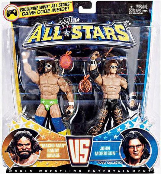 WWE Mattel All-Stars "Macho Man" Randy Savage vs. John Morrison Action & Toy Figures PWcatalog