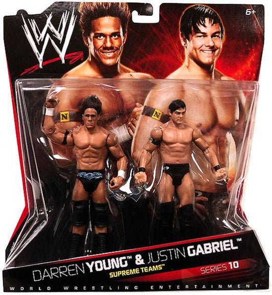WWE Mattel Battle Packs 10 Darren Young & Justin Gabriel Action & Toy Figures PWcatalog