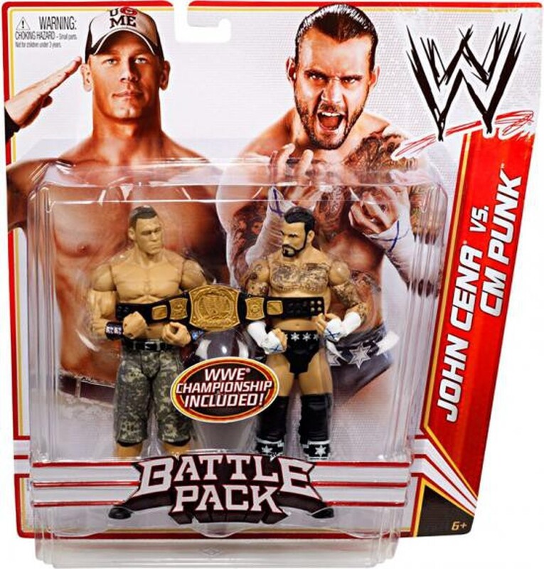 WWE Mattel Battle Packs 17 John Cena vs. CM Punk Action & Toy Figures PWcatalog