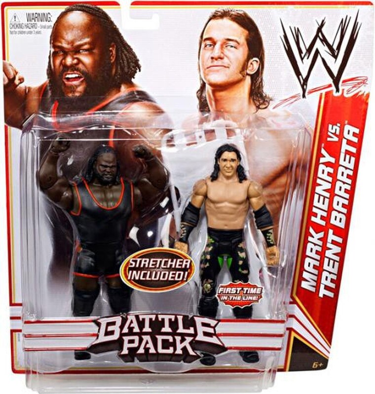 WWE Mattel Battle Packs 17 Mark Henry vs. Trent Barreta Action & Toy Figures PWcatalog