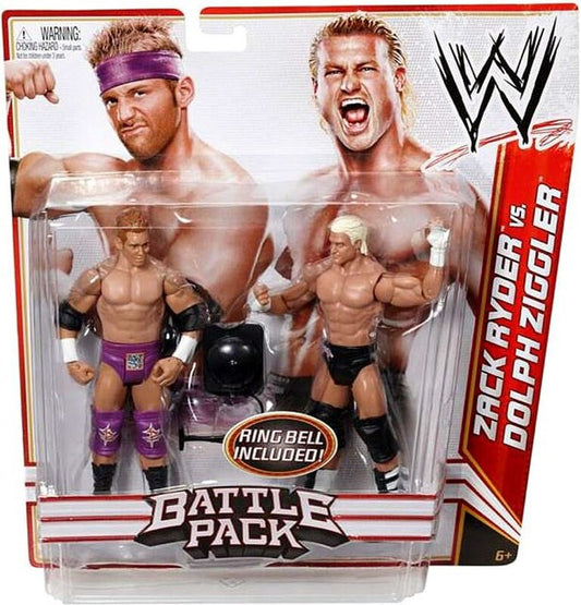 WWE Mattel Battle Packs 18 Zack Ryder vs. Dolph Ziggler Action & Toy Figures PWcatalog