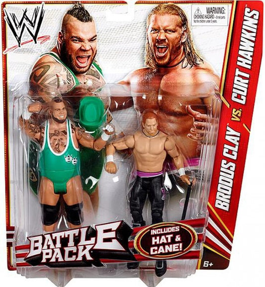 WWE Mattel Battle Packs 20 Brody Clay vs. Curt Hawkins Action & Toy Figures PWcatalog