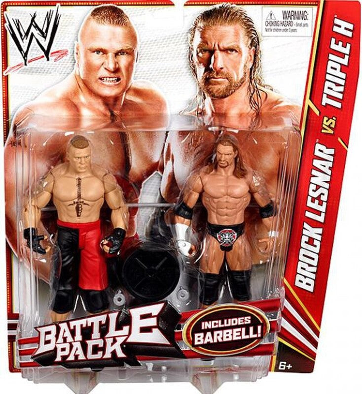 WWE Mattel Battle Packs 20 Brock Lesnar vs. Triple H Action & Toy Figures PWcatalog