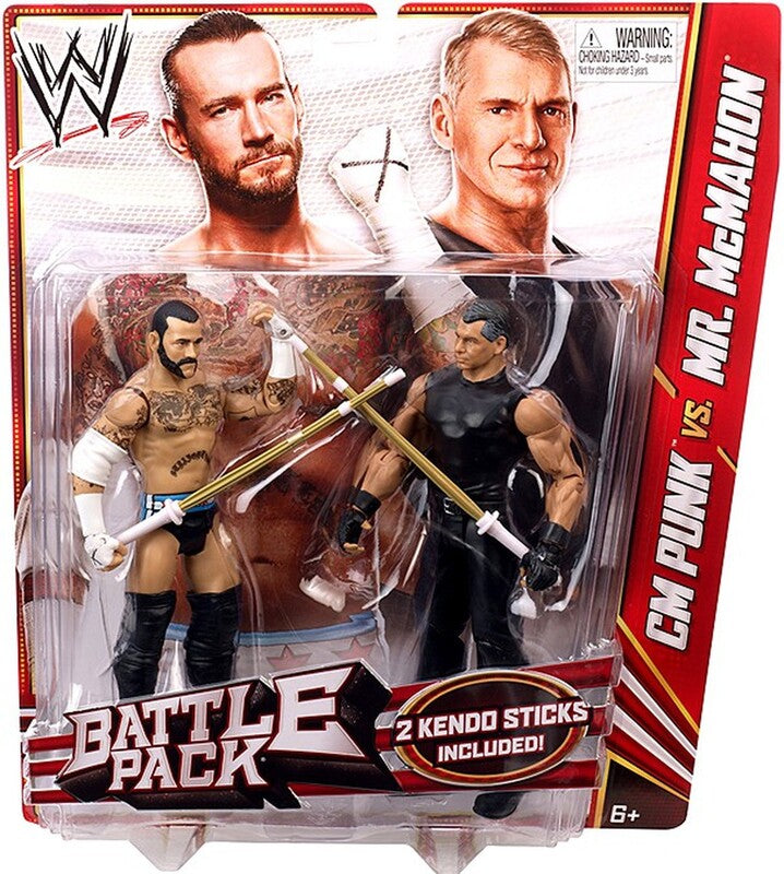 WWE Mattel Battle Packs 23 CM Punk vs. Mr. McMahon Action & Toy Figures PWcatalog