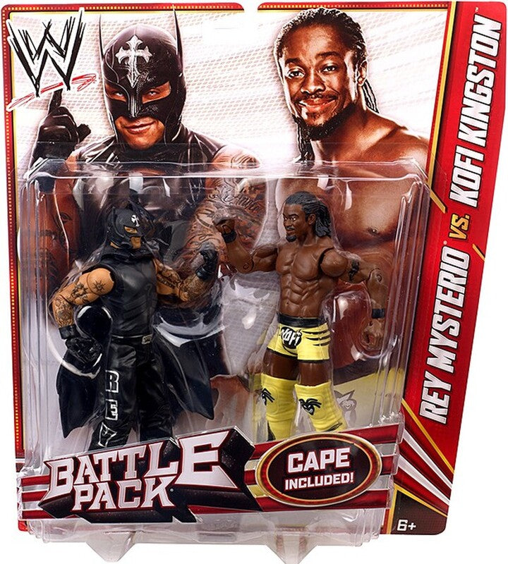 WWE Mattel Battle Packs 23 Rey Mysterio vs. Kofi Kingston Action & Toy Figures PWcatalog