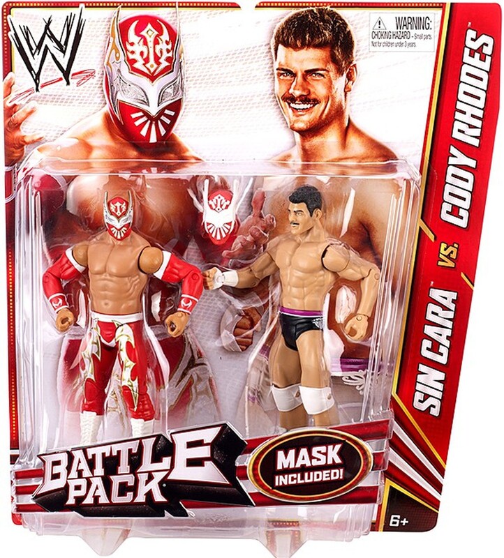 WWE Mattel Battle Packs 23 Sin Cara vs. Cody Rhodes Action & Toy Figures PWcatalog
