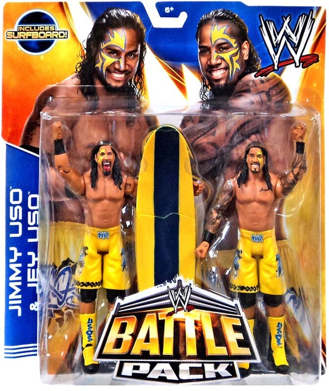 WWE Mattel Battle Packs 28 Jimmy Uso & Jey Uso Action & Toy Figures PWcatalog