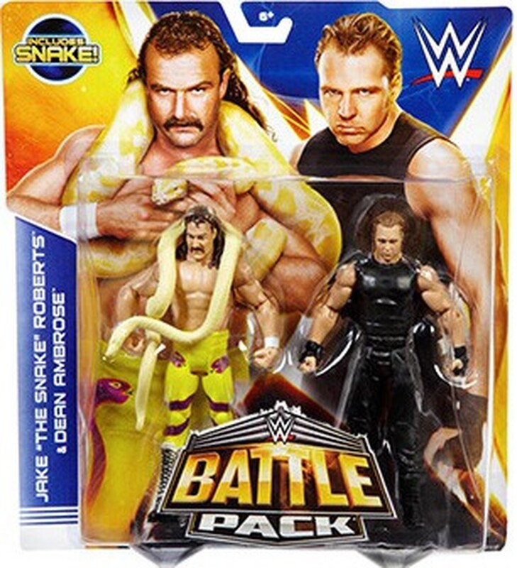 WWE Mattel Battle Packs 30 Jake "The Snake" Roberts & Dean Ambrose Action & Toy Figures PWcatalog