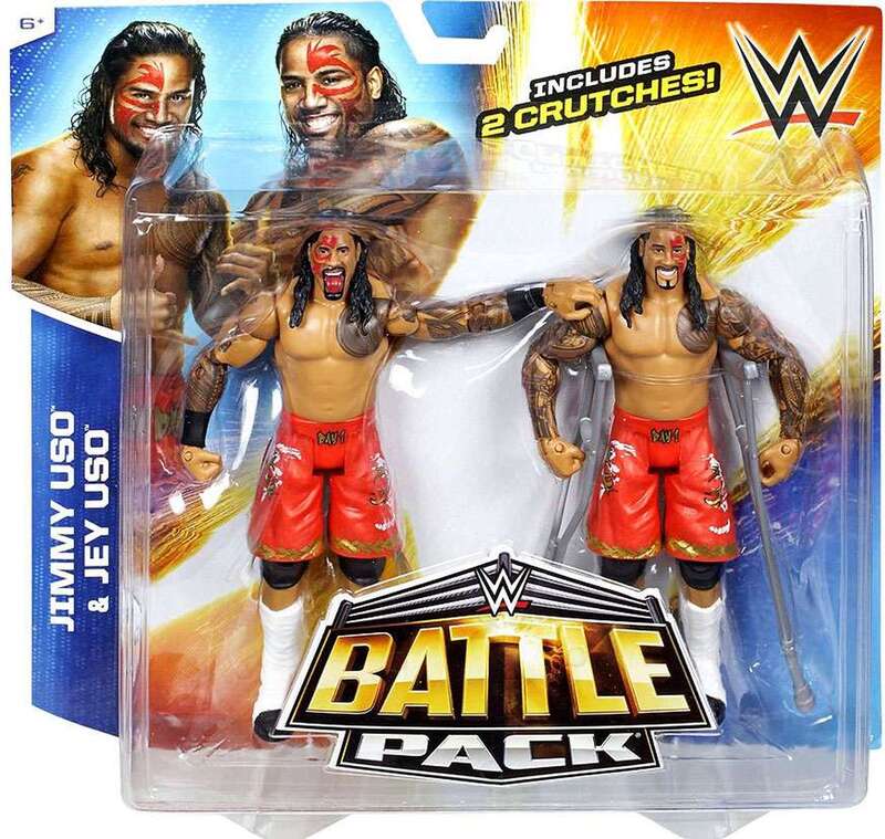 WWE Mattel Battle Packs 32 Jimmy Uso & Jey Uso Action & Toy Figures PWcatalog