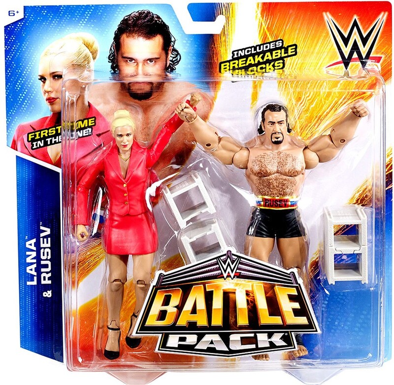 WWE Mattel Battle Packs 34 Lana & Rusev Action & Toy Figures PWcatalog