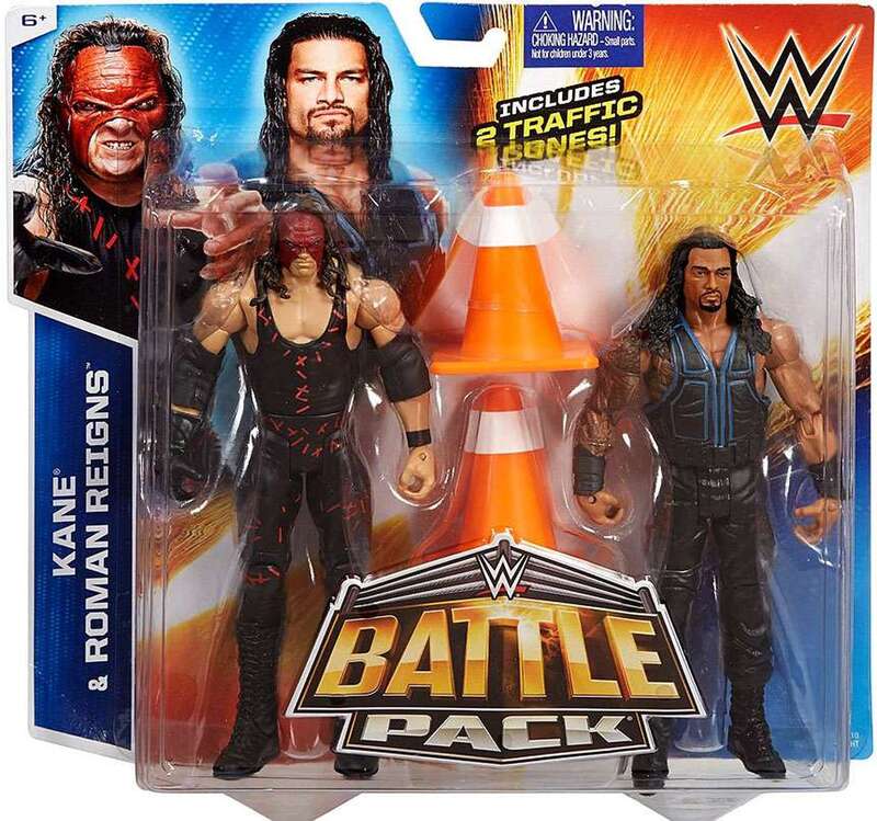 WWE Mattel Battle Packs 35 Kane & Roman Reigns Action & Toy Figures PWcatalog