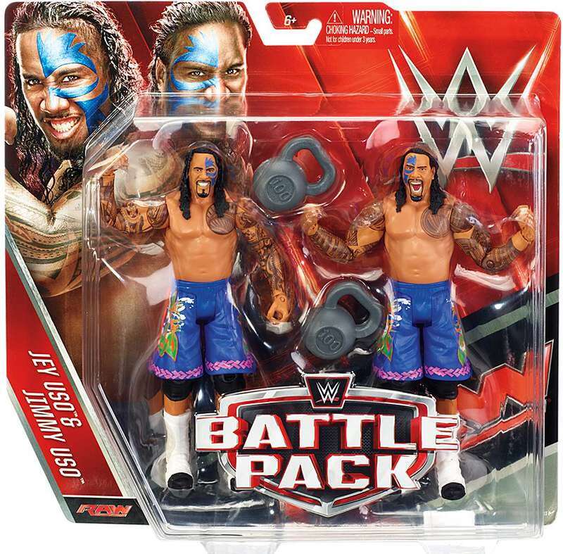 WWE Mattel Battle Packs 37 Jey Uso & Jimmy Uso Action & Toy Figures PWcatalog