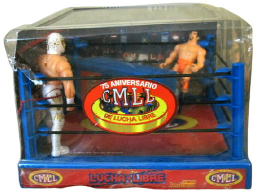 CMLL Hag Distribuidoras Super Estrellas Wrestling Rings & Playsets: Mistico vs. Hector Garza Jr.