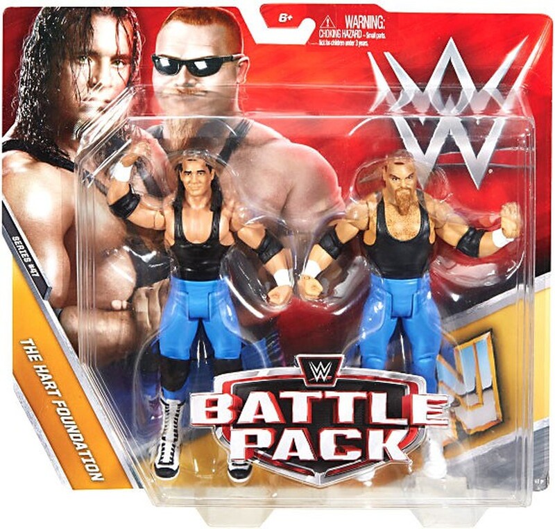 WWE Mattel Battle Packs 47 The Hart Foundation Action & Toy Figures PWcatalog