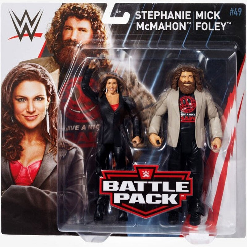 WWE Mattel Battle Packs 49 Stephanie McMahon & Mick Foley Action & Toy Figures PWcatalog
