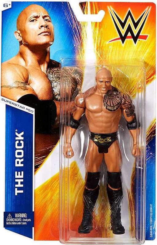 WWE Mattel Basic Series 53 #50 The Rock Action & Toy Figures PWcatalog
