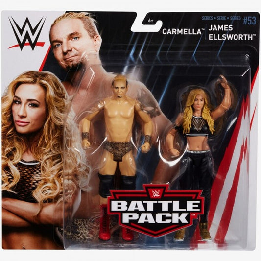 WWE Mattel Battle Packs 53 Carmella & James Ellsworth Action & Toy Figures PWcatalog