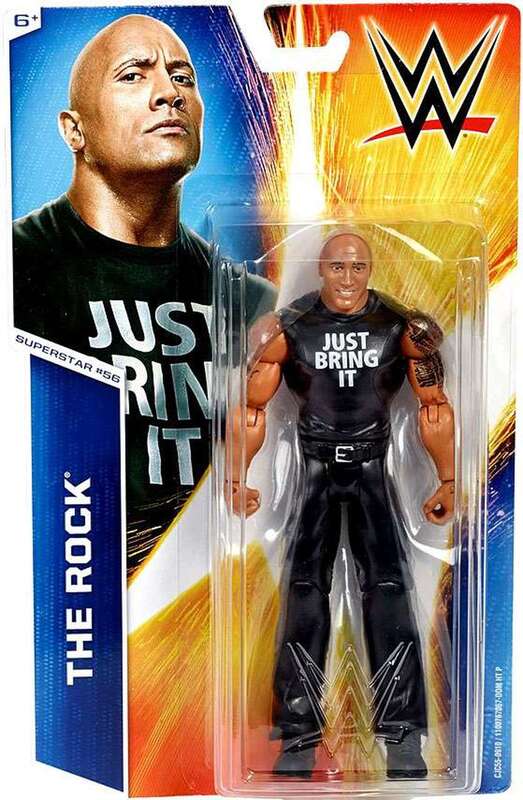 WWE Mattel Basic Series 54 #56 The Rock Action & Toy Figures PWcatalog