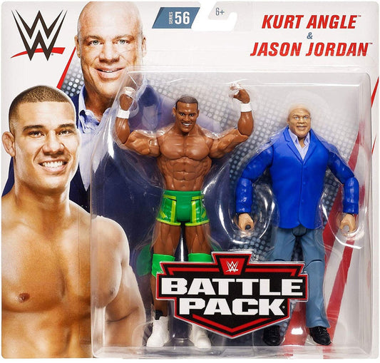 WWE Mattel Battle Packs 56 Kurt Angle & Jason Jordan Action & Toy Figures PWcatalog