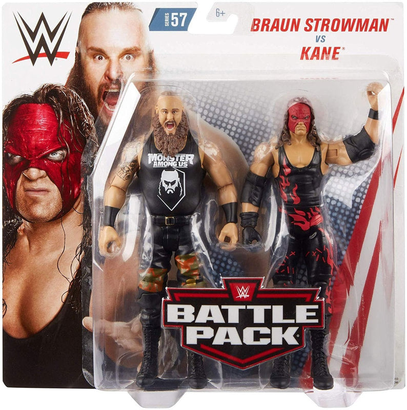 WWE Mattel Battle Packs 57 Braun Strowman vs. Kane Action & Toy Figures PWcatalog