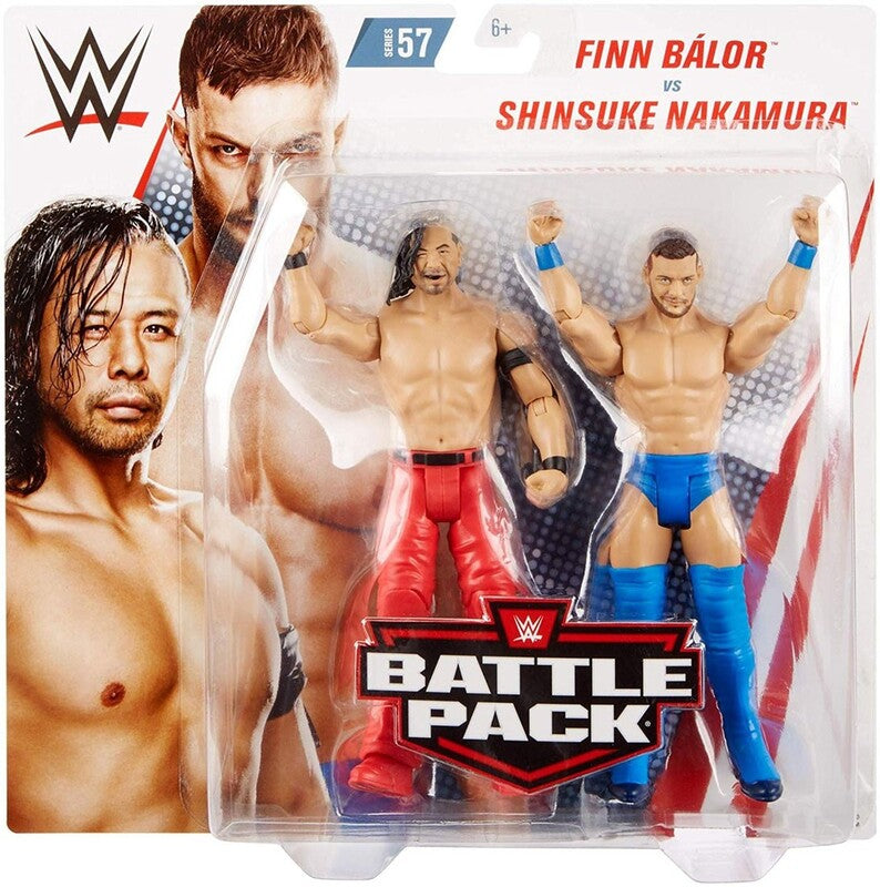 WWE Mattel Battle Packs 57 Finn Balor vs. Shinsuke Nakamura Action & Toy Figures PWcatalog