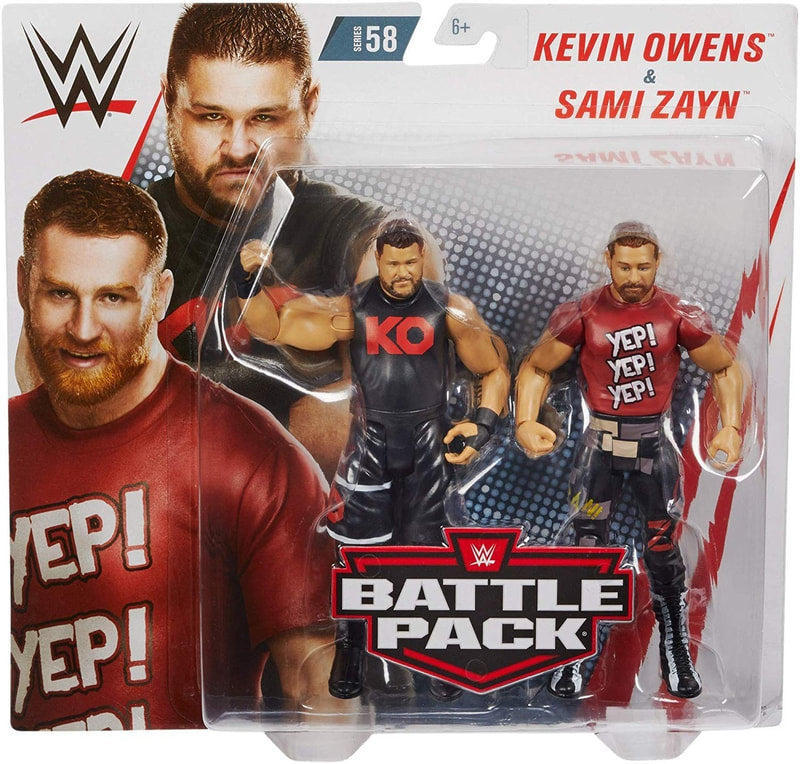 WWE Mattel Battle Packs 58 Kevin Owens & Sami Zayn Action & Toy Figures PWcatalog